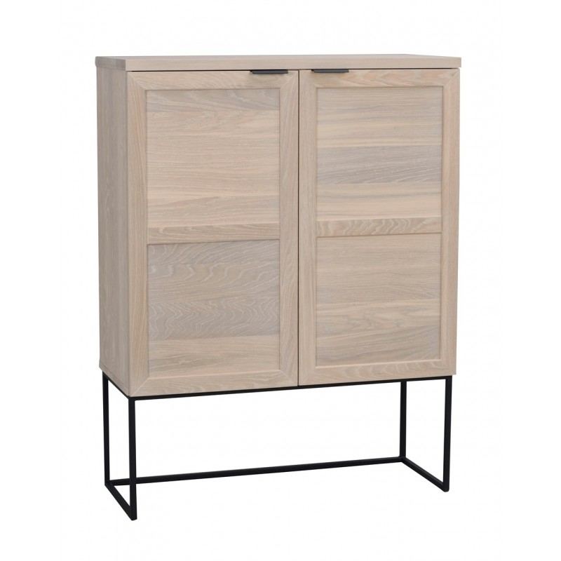 RO EVERETT CABINET WHITEWASH/BLACK